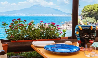 La vista dal ristorante Il Bikini d